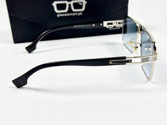 Maybach – 22106 – 58 – Silver Blue – Metal – Sunglasses – Unisex