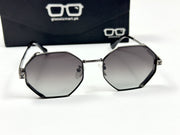 Louis Vuitton – 1938 – 57 – Green Gradient– Metal – Sunglasses – Ladies