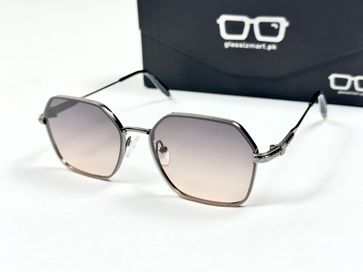 Louis Vuitton – 391 – 55 – Grey Multi – Metal – Sunglasses – Unisex