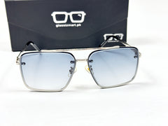 Louis Vuitton – 22332 – 60 – Silver Blue – Metal – Sunglasses – Unisex