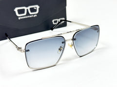 Louis Vuitton – 22332 – 60 – Silver Blue – Metal – Sunglasses – Unisex