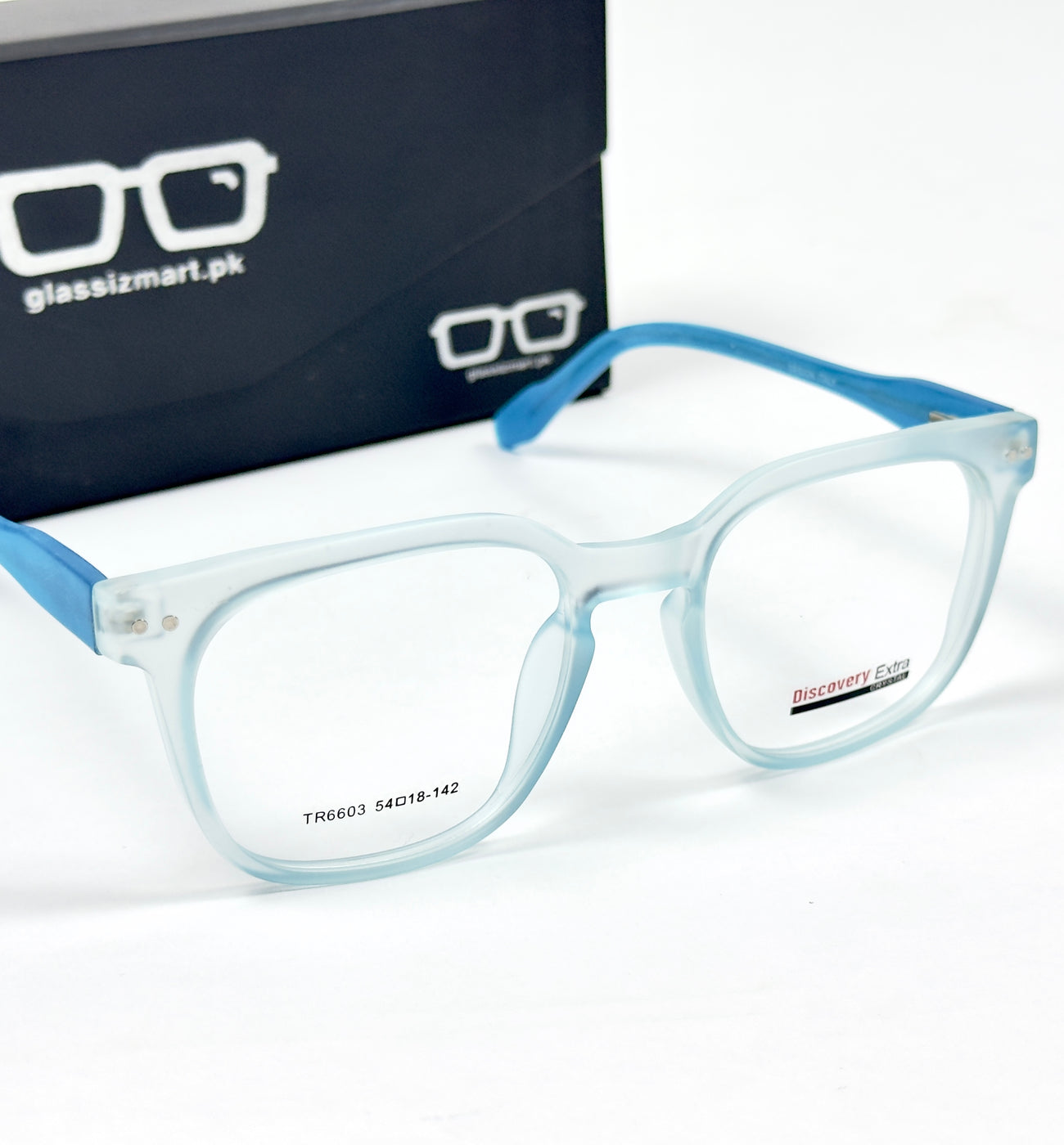 Moscot – 6603 - 54 - Transparent Blue – Acetate – Optics - Unisex