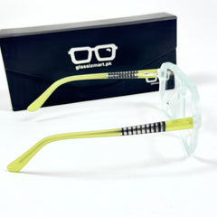 Moscot – 6604 - 52 - Transparent Green – Acetate – Optics - Unisex