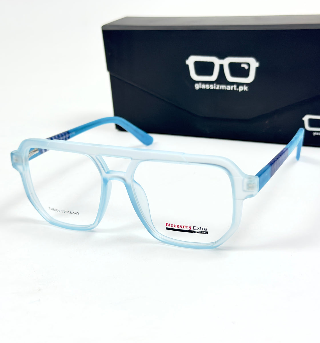 Moscot – 6604 - 52 - Transparent Blue – Acetate – Optics - Unisex