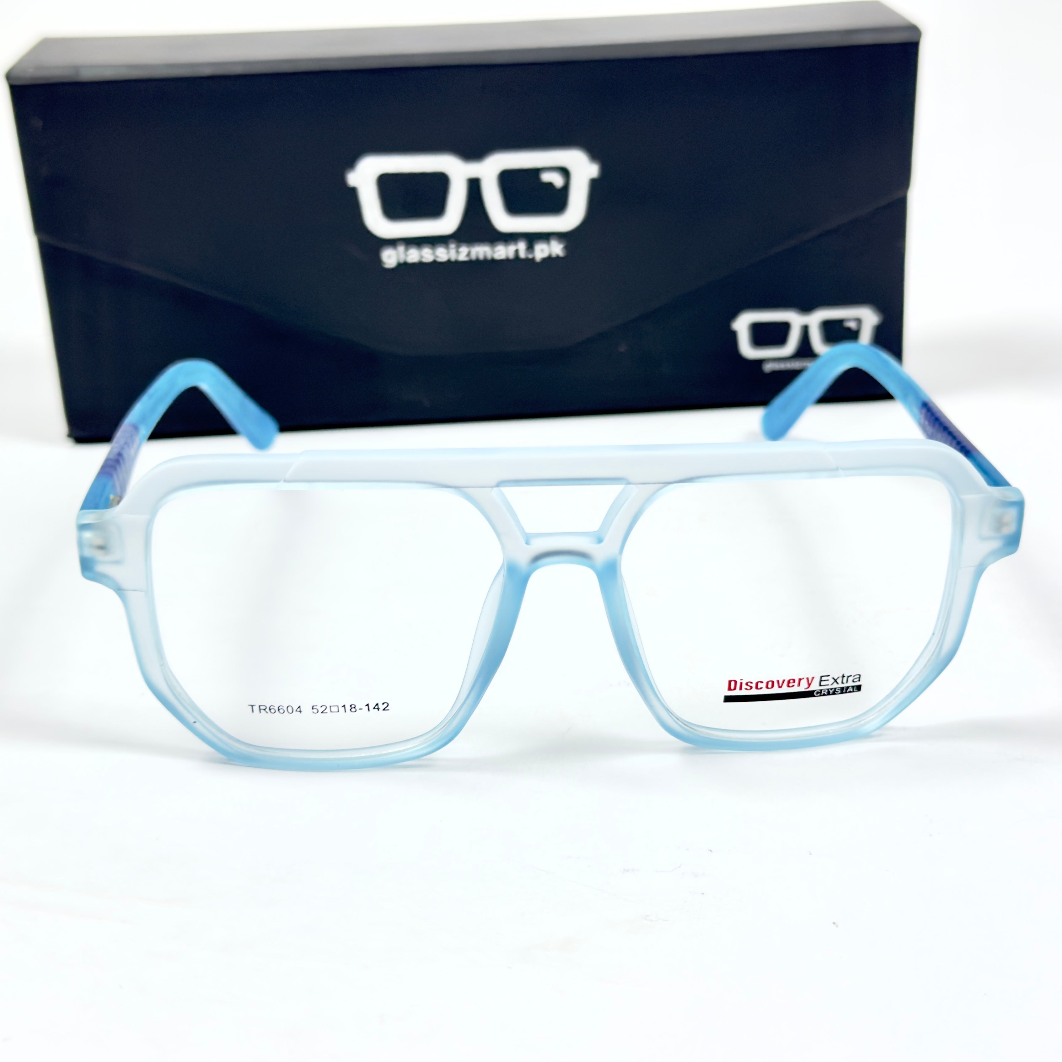 Moscot – 6604 - 52 - Transparent Blue – Acetate – Optics - Unisex