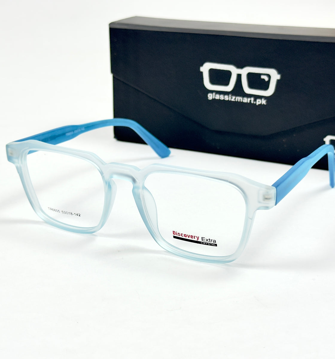 Moscot – 6605 - 53 - Transparent Blue – Acetate – Optics - Unisex