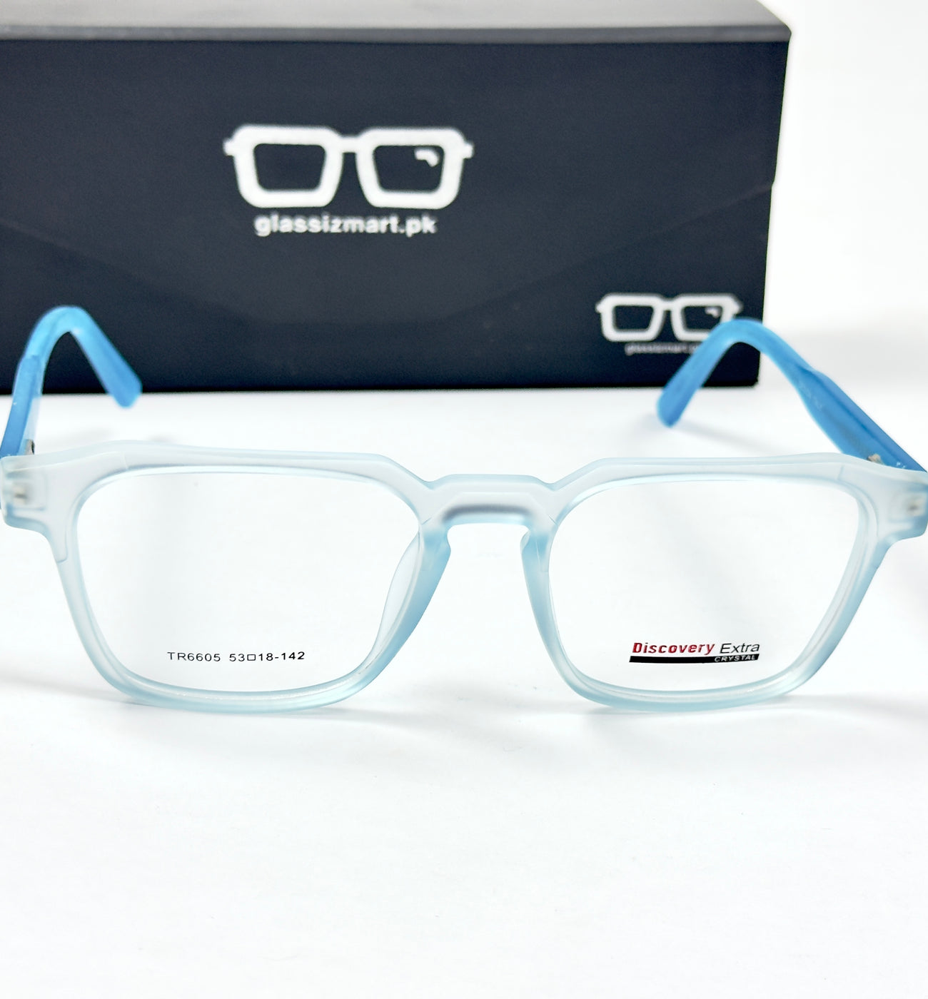 Moscot – 6605 - 53 - Transparent Blue – Acetate – Optics - Unisex