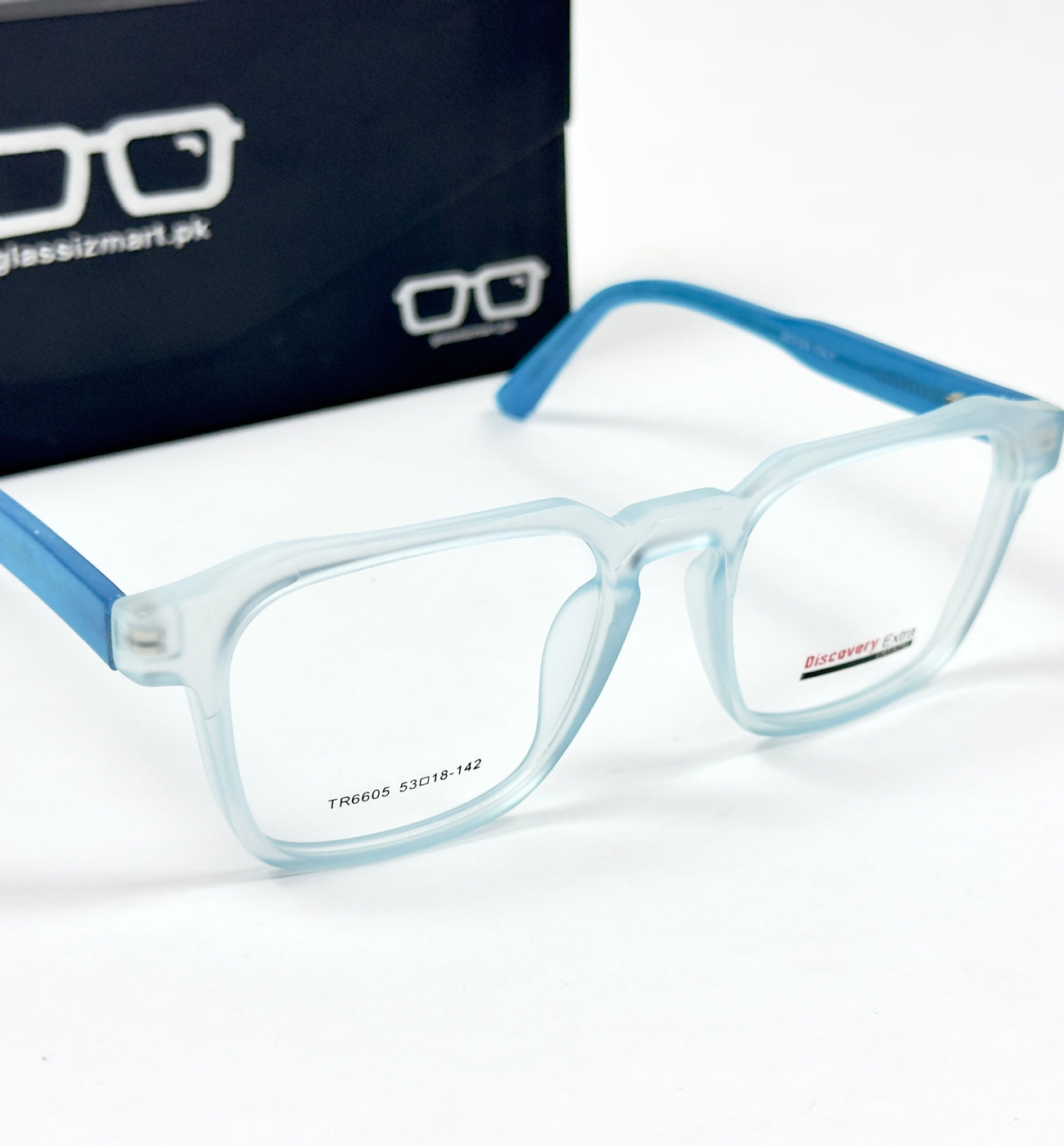 Moscot – 6605 - 53 - Transparent Blue – Acetate – Optics - Unisex