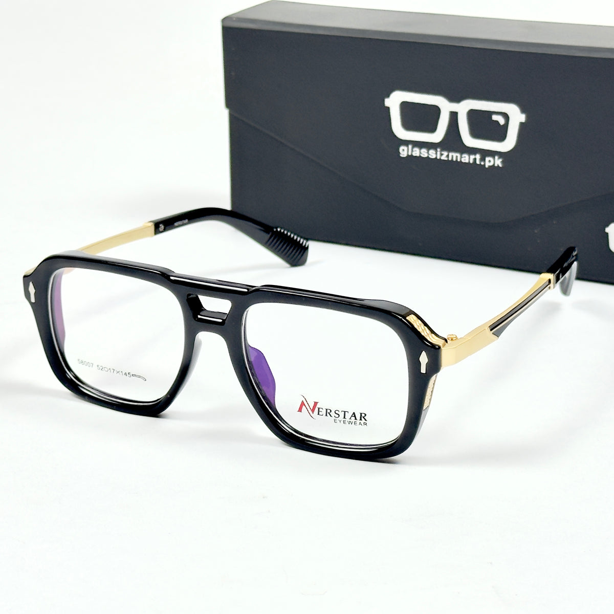 Moscot – 58007 – 52 – Golden Black - Acetate - Metal - Optics – Unisex