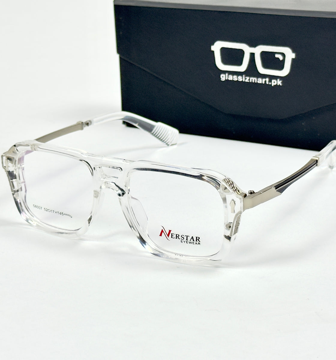 Moscot – 58007 – 52 – Transparent - Acetate - Metal - Optics – Unisex -