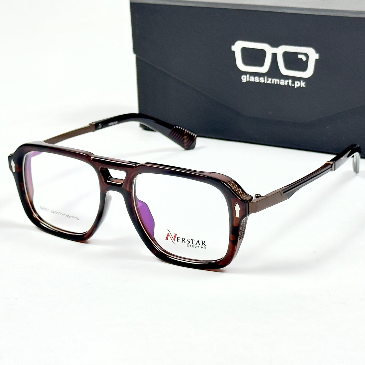 Moscot – 58007 – 52 – Brown - Acetate - Metal - Optics – Unisex -