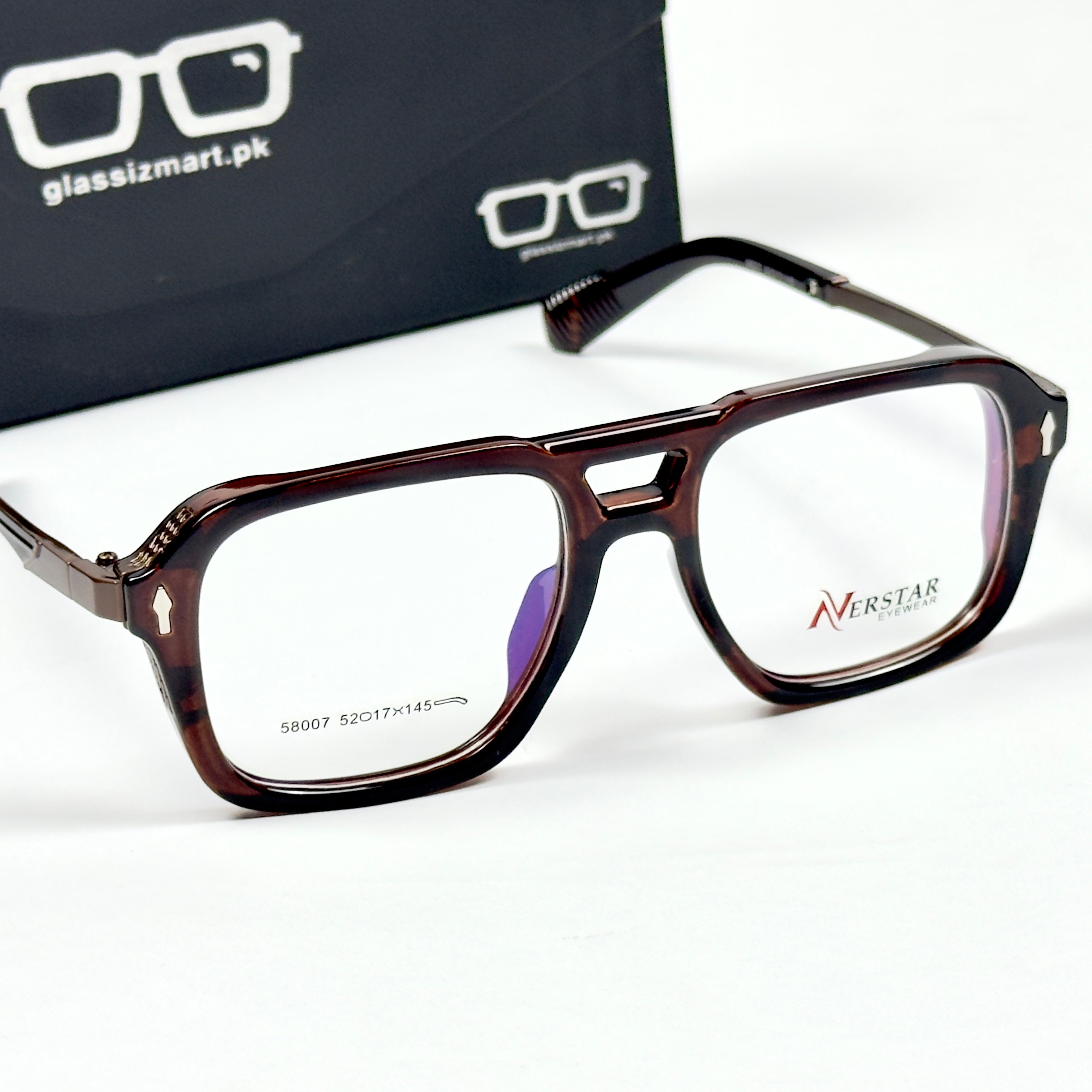 Moscot – 58007 – 52 – Brown - Acetate - Metal - Optics – Unisex -