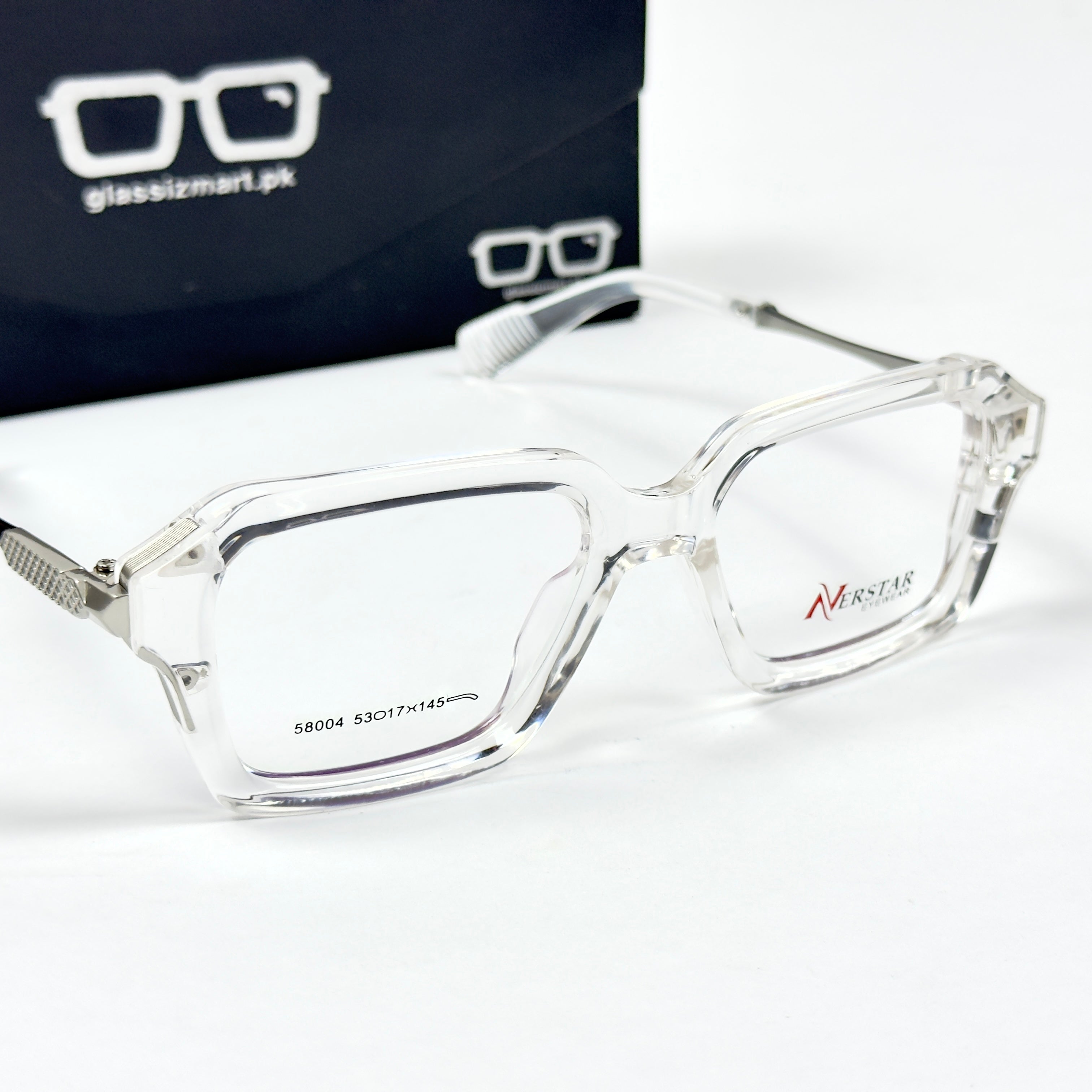 Moscot – 58004 – 53 – Transparent - Acetate - Metal - Optics – Unisex -