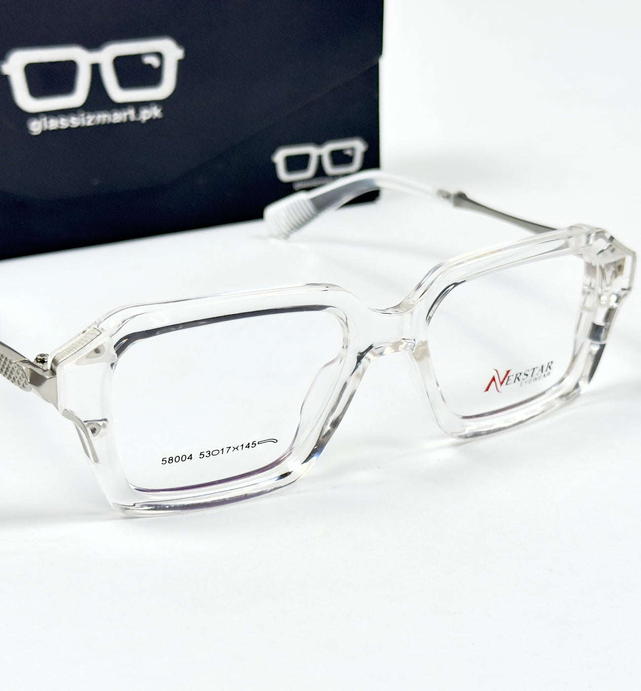 Moscot – 58004 – 53 – Transparent - Acetate - Metal - Optics – Unisex -