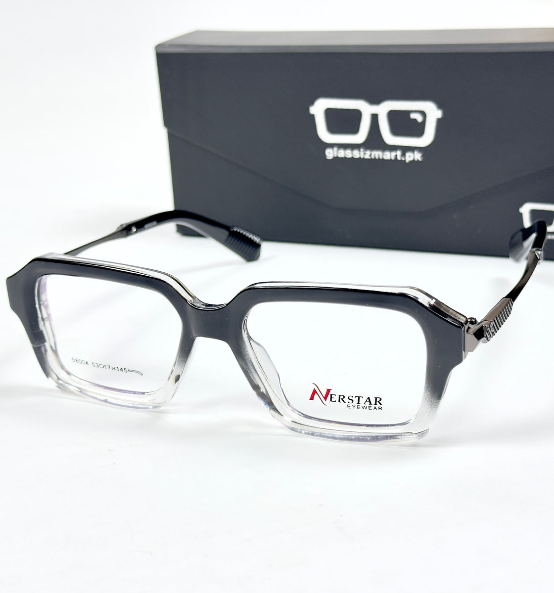 Moscot – 58004 – 53 – Black Gradient - Acetate - Metal - Optics – Unisex -