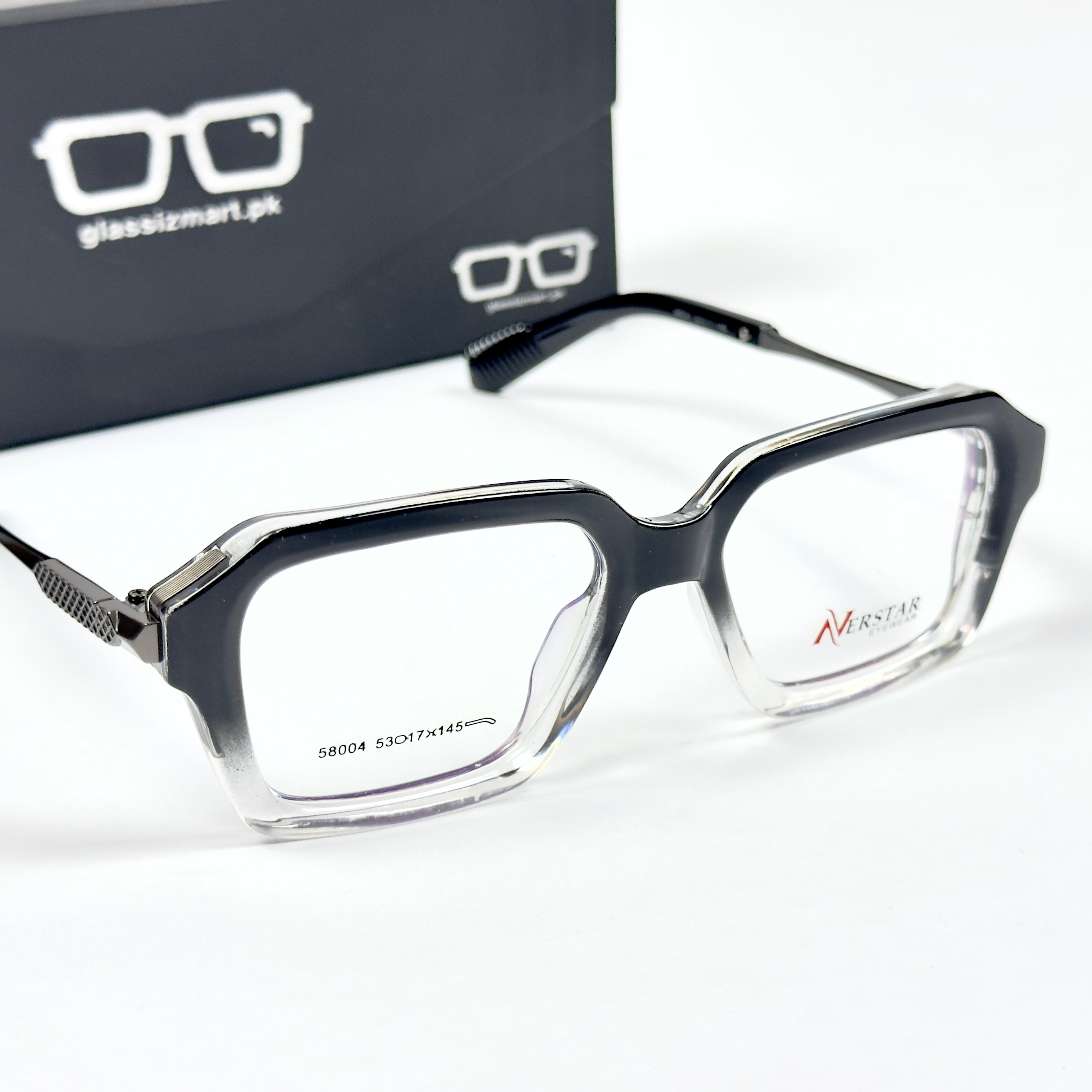 Moscot – 58004 – 53 – Black Gradient - Acetate - Metal - Optics – Unisex -