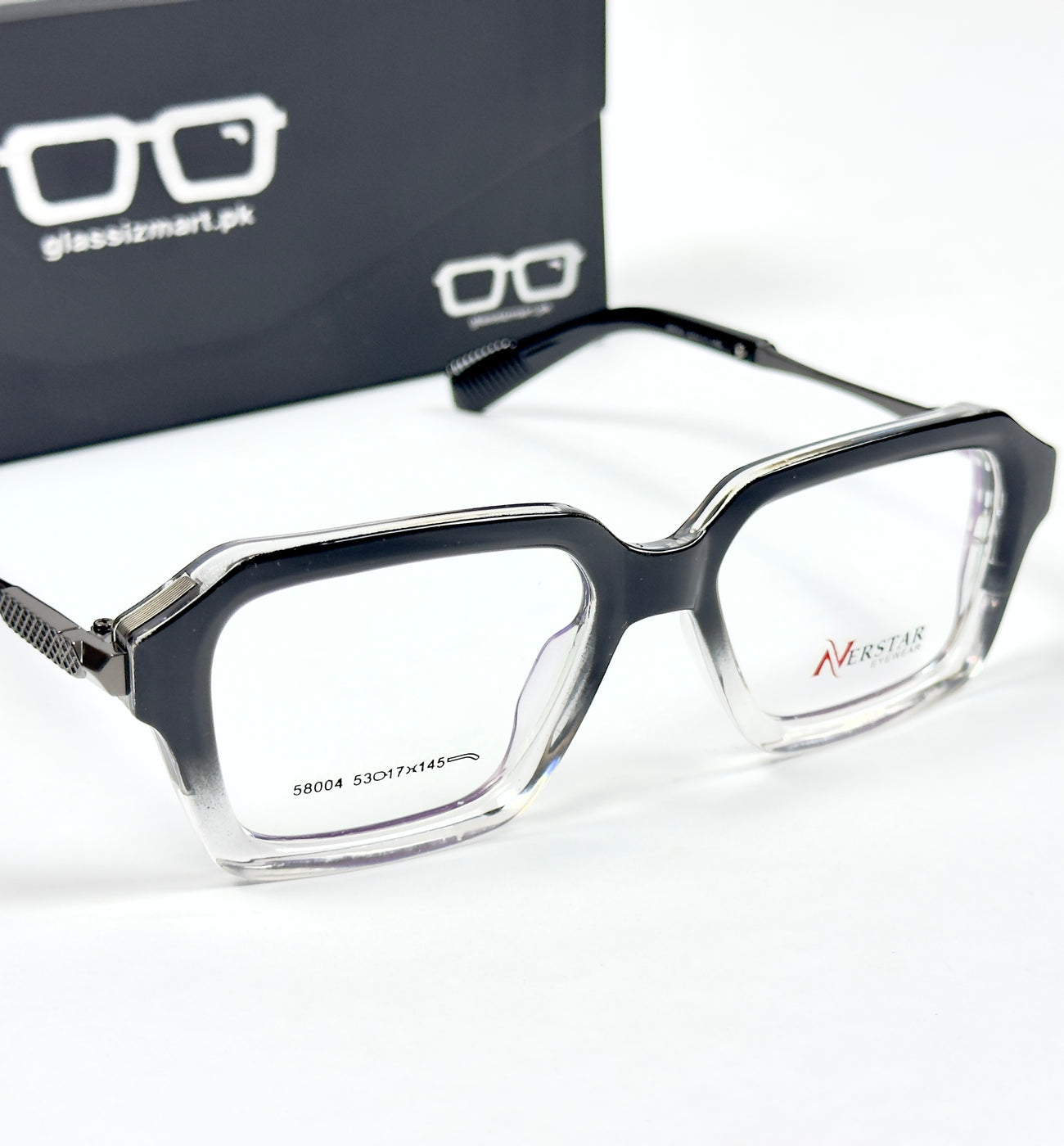 Moscot – 58004 – 53 – Black Gradient - Acetate - Metal - Optics – Unisex -