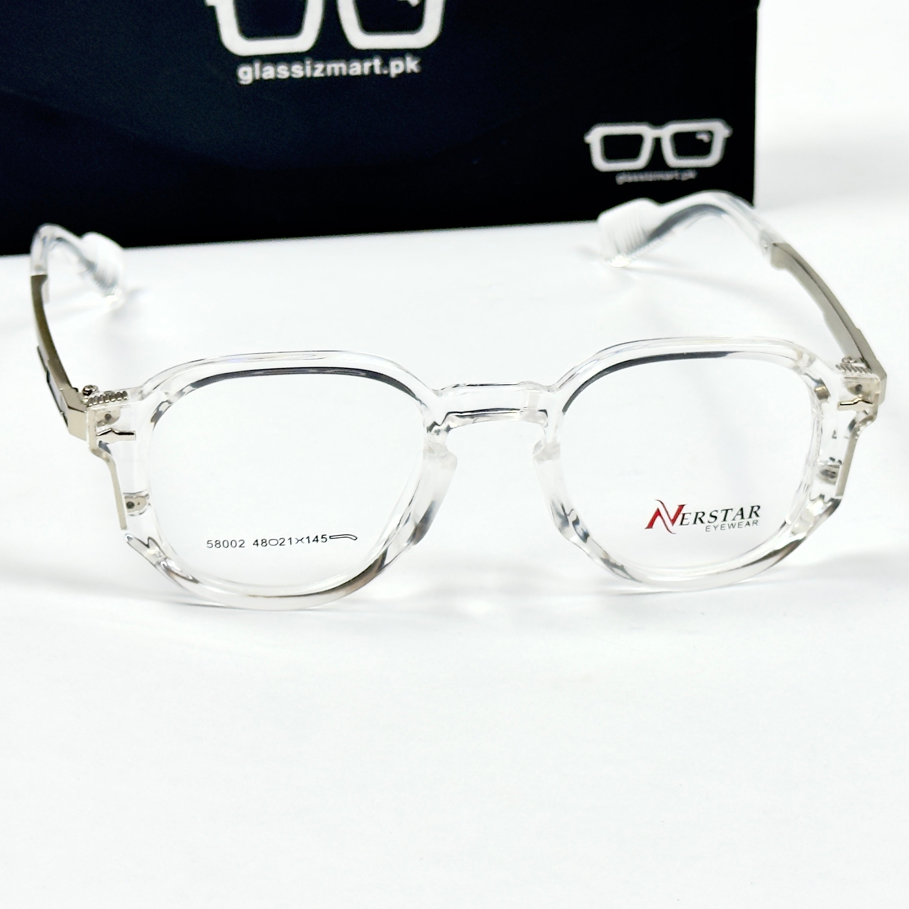 Moscot – 58002 – 48 – Transparent - Acetate - Metal - Optics – Unisex -