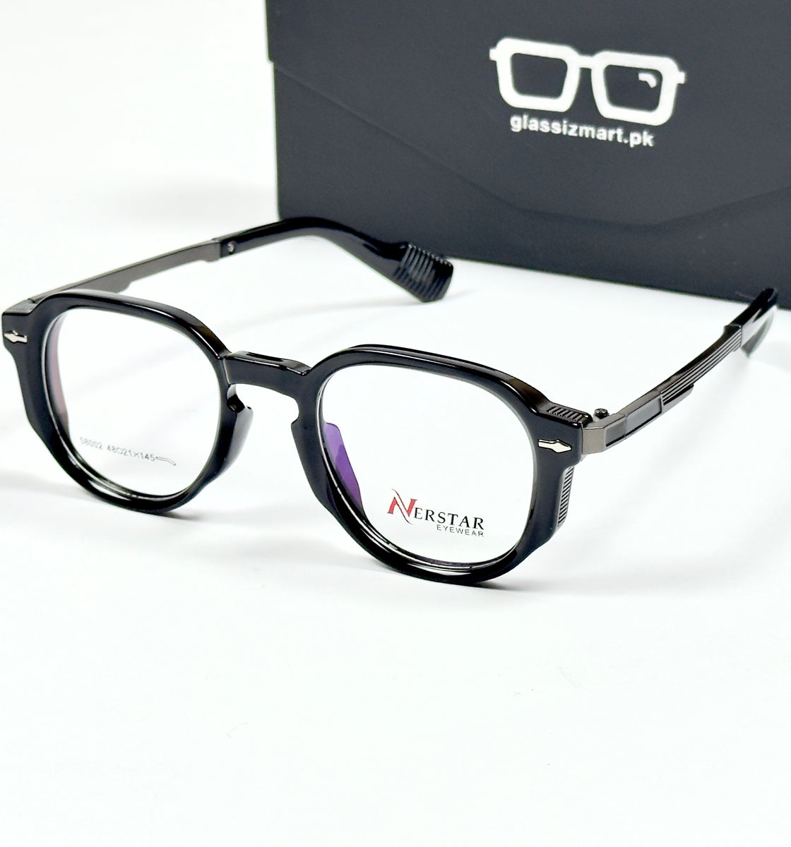 Moscot – 58002 – 48 – Black - Acetate - Metal - Optics – Unisex -