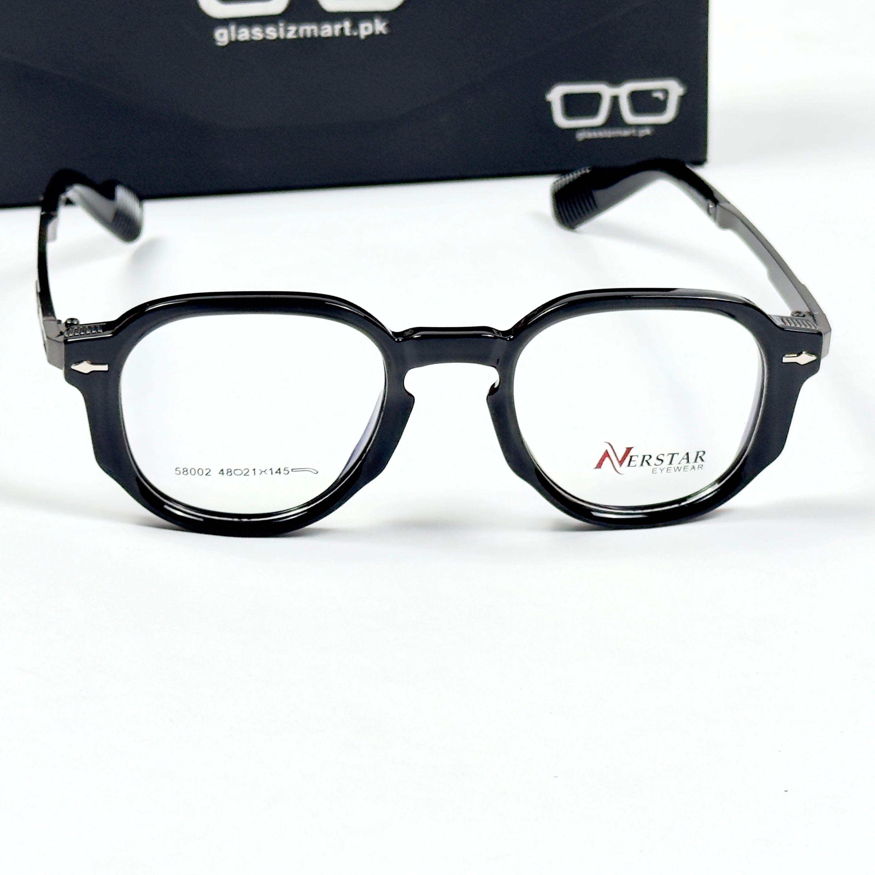 Moscot – 58002 – 48 – Black - Acetate - Metal - Optics – Unisex -