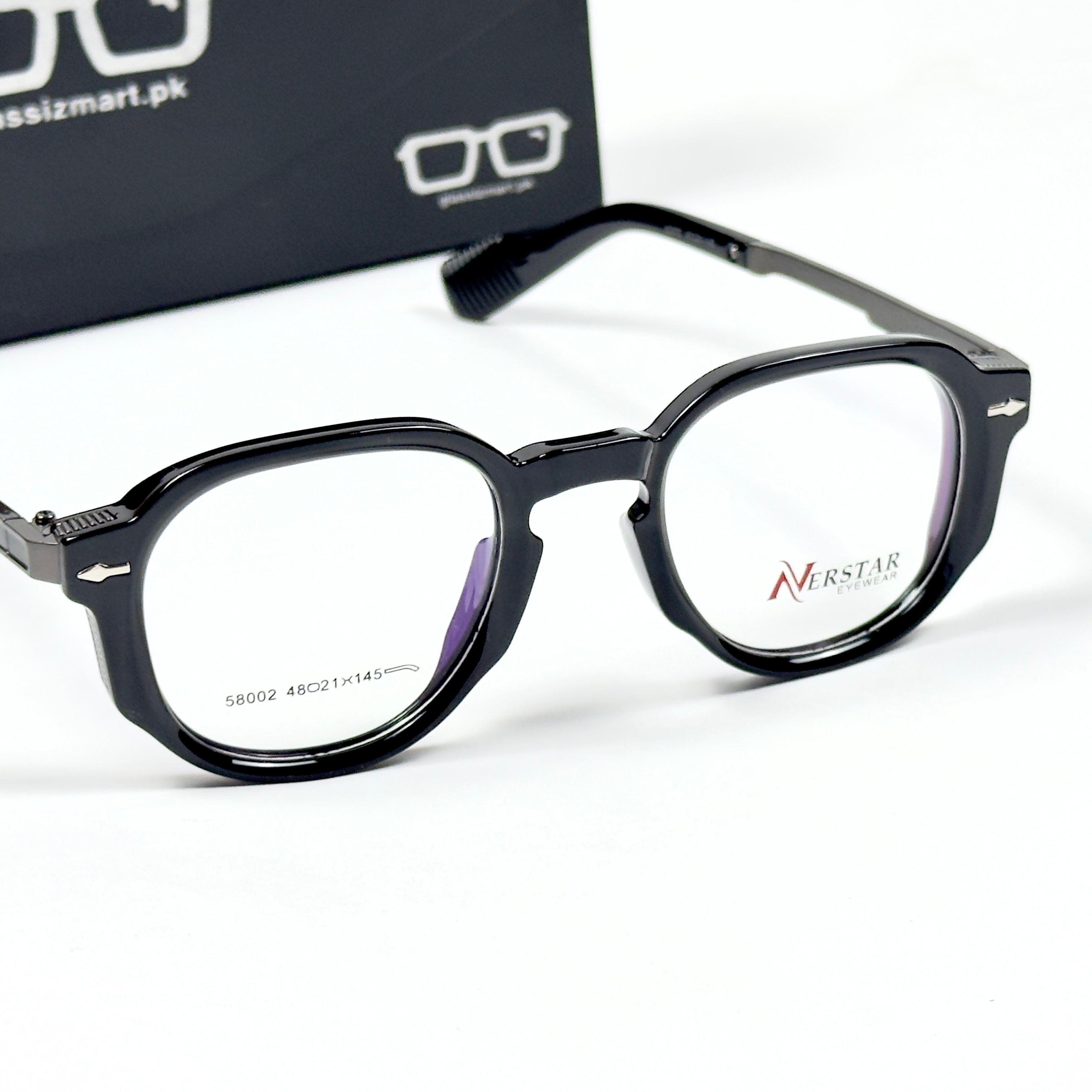 Moscot – 58002 – 48 – Black - Acetate - Metal - Optics – Unisex -