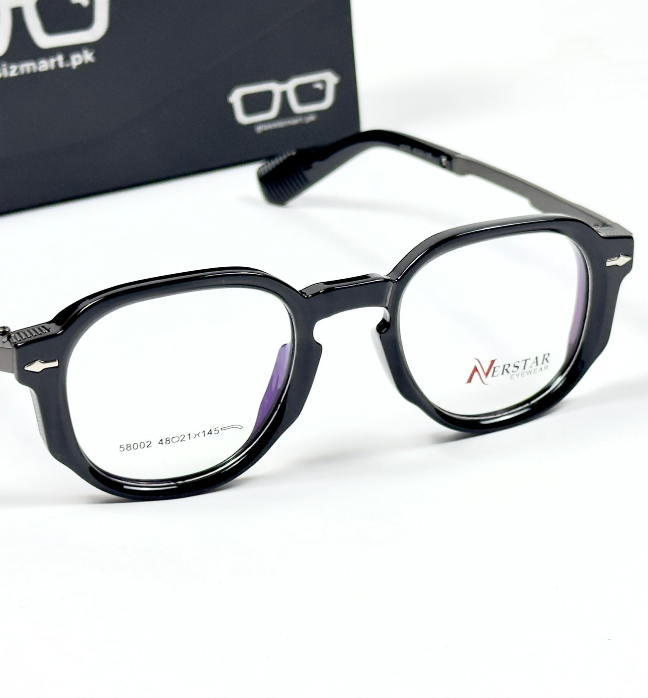 Moscot – 58002 – 48 – Black - Acetate - Metal - Optics – Unisex -