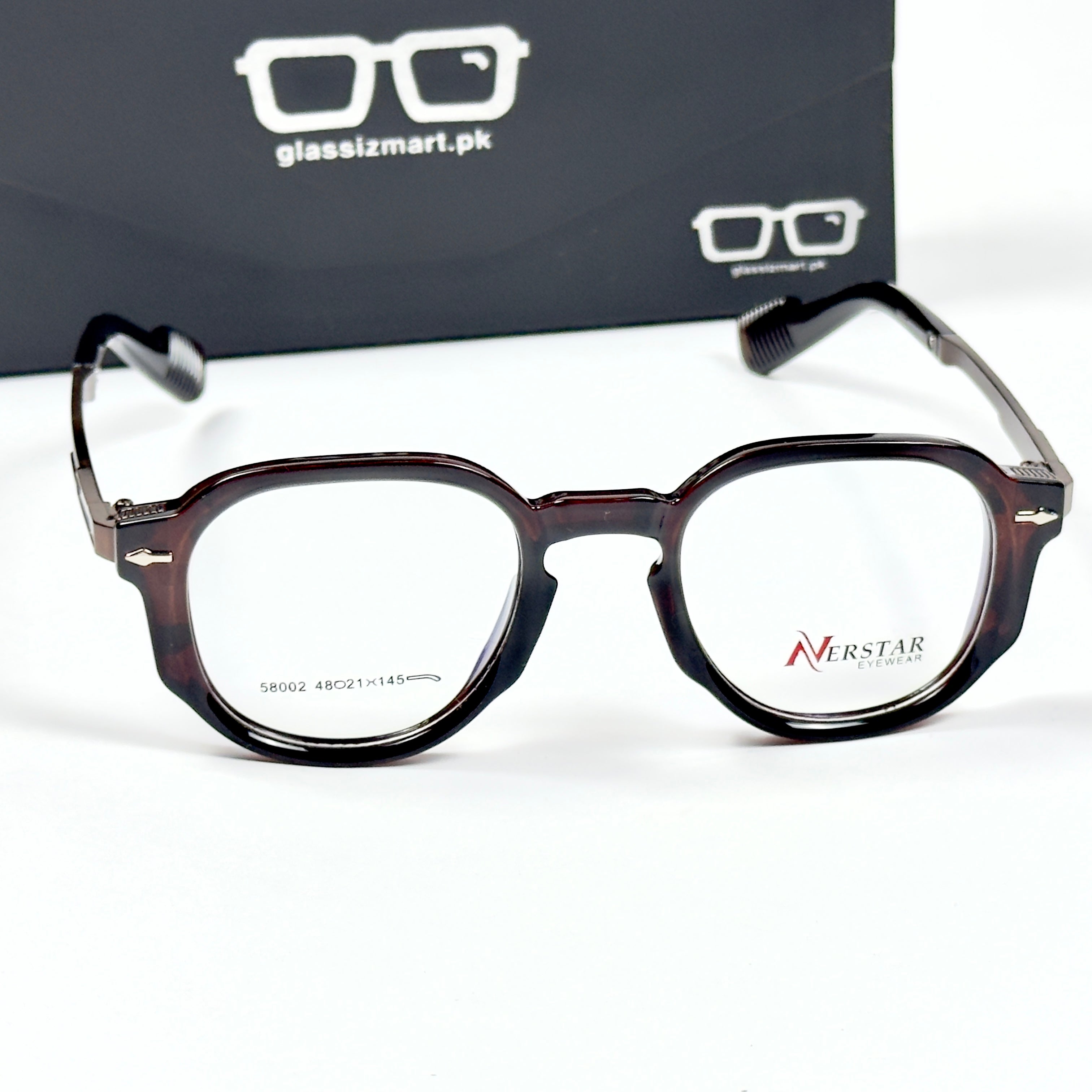 Moscot – 58002 – 48 – Brown - Acetate - Metal - Optics – Unisex -