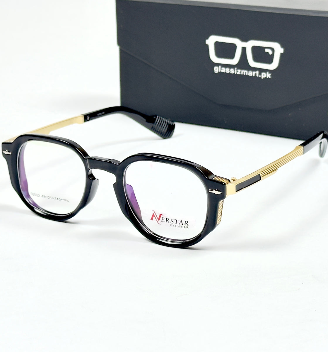 Moscot – 58002 – 48 – Golden Black - Acetate - Metal - Optics – Unisex -