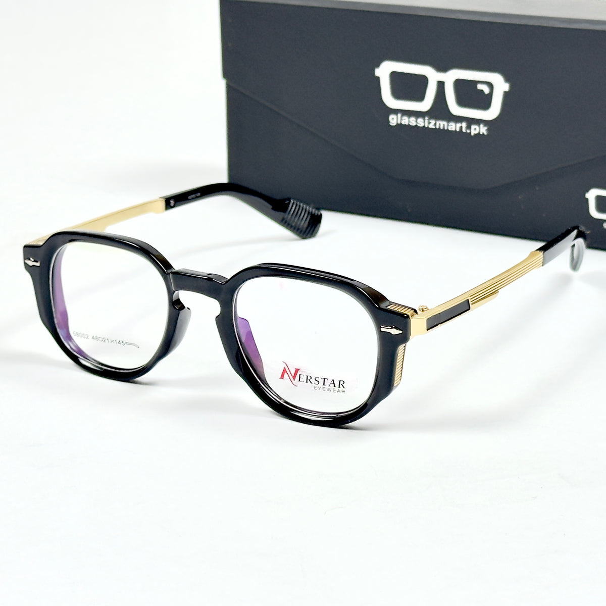 Moscot – 58002 – 48 – Golden Black - Acetate - Metal - Optics – Unisex -