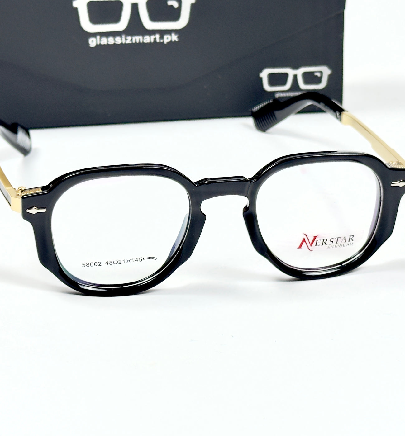 Moscot – 58002 – 48 – Golden Black - Acetate - Metal - Optics – Unisex -