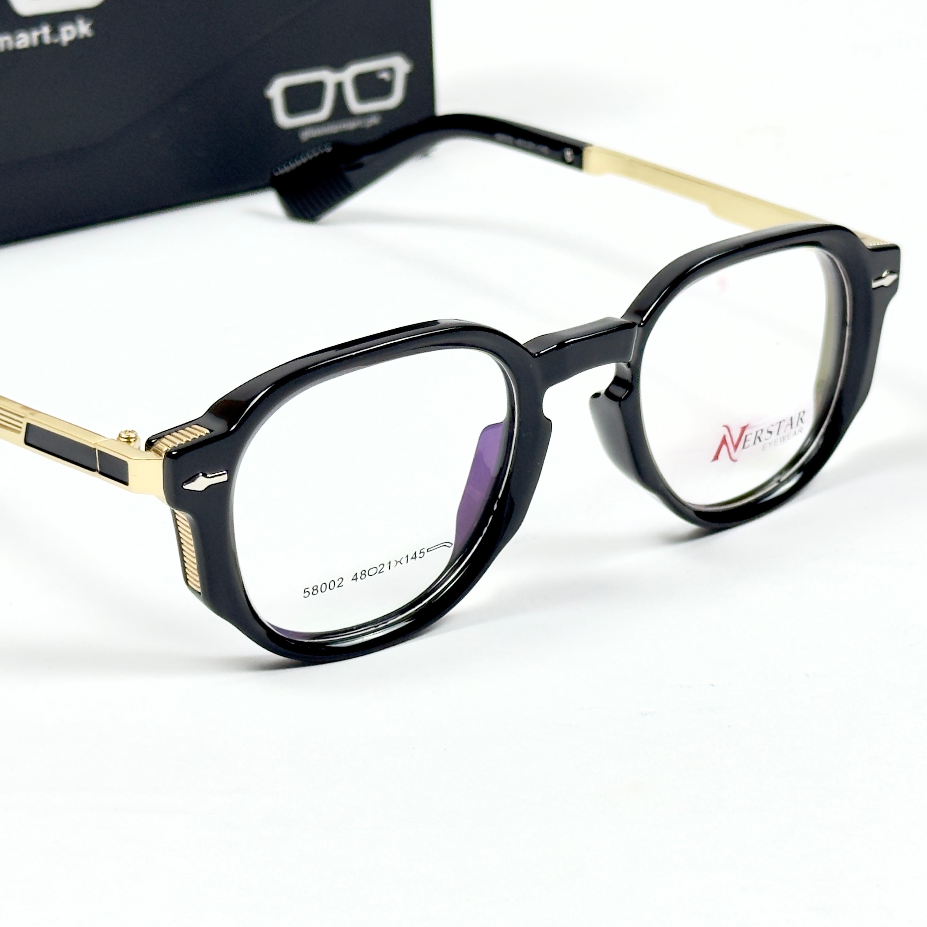 Moscot – 58002 – 48 – Golden Black - Acetate - Metal - Optics – Unisex -