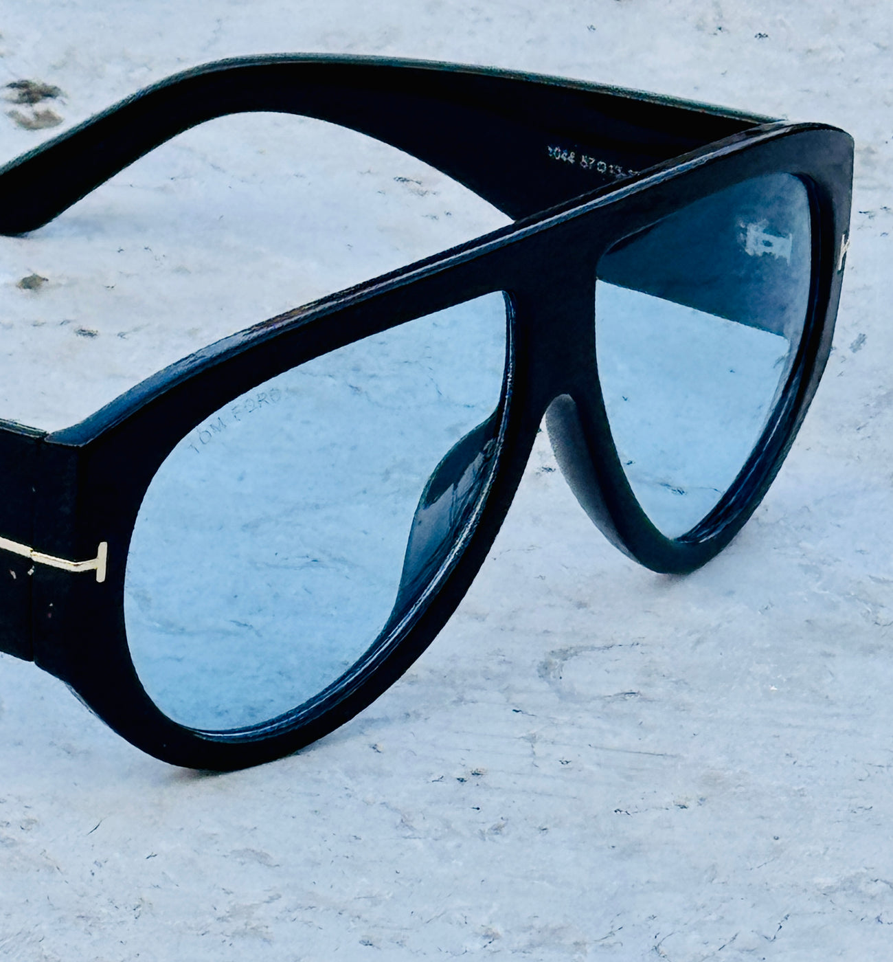 Tom Ford – 1044 - 60 - Black Blue – Acetate - Sunglasses – Unisex