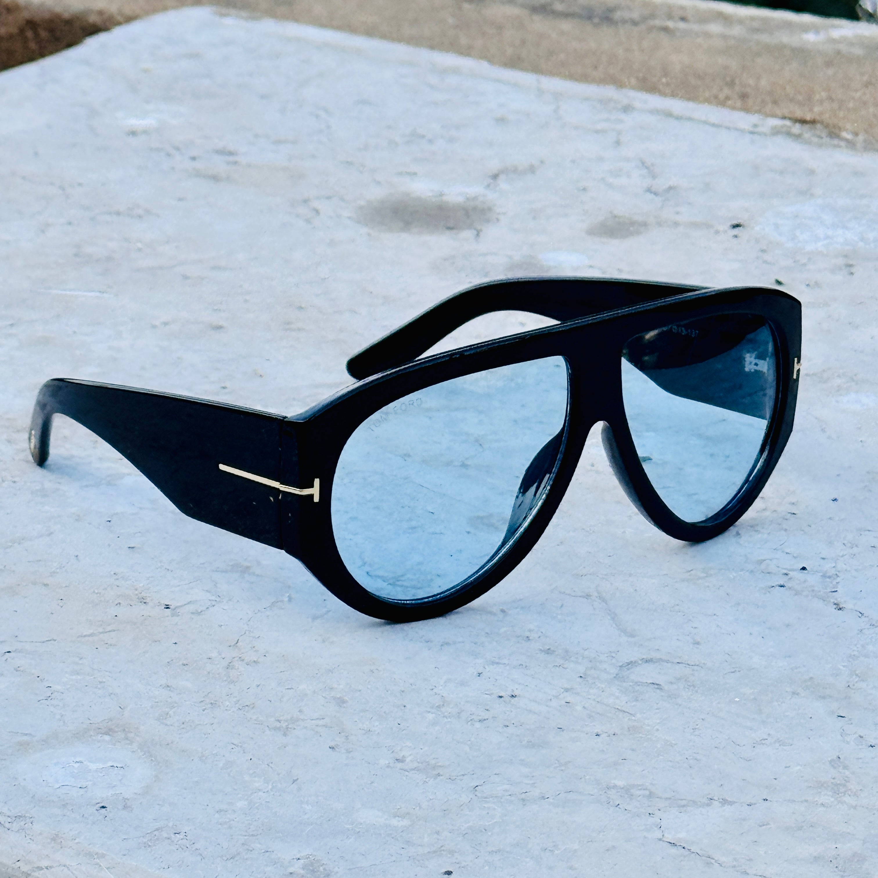 Tom Ford – 1044 - 60 - Black Blue – Acetate - Sunglasses – Unisex