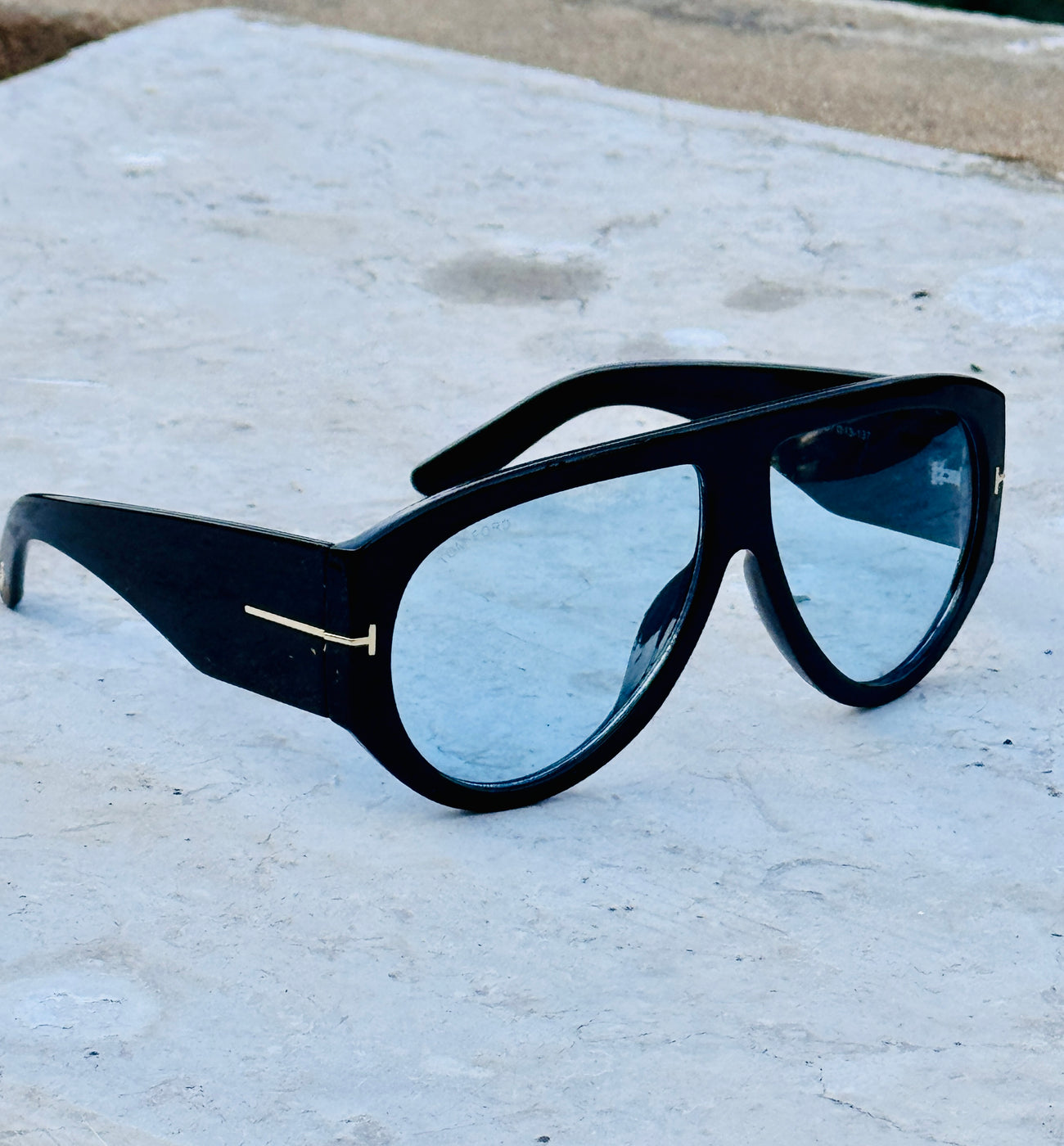 Tom Ford – 1044 - 60 - Black Blue – Acetate - Sunglasses – Unisex