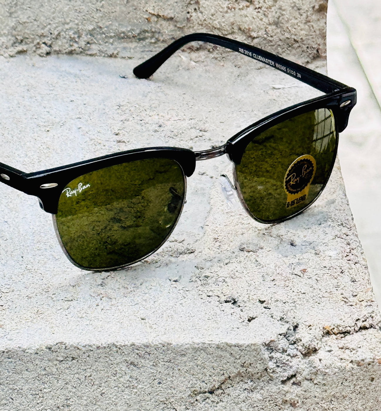 RayBan – 3016 – 51 – Black Green –  Metal - Sunglasses – Unisex
