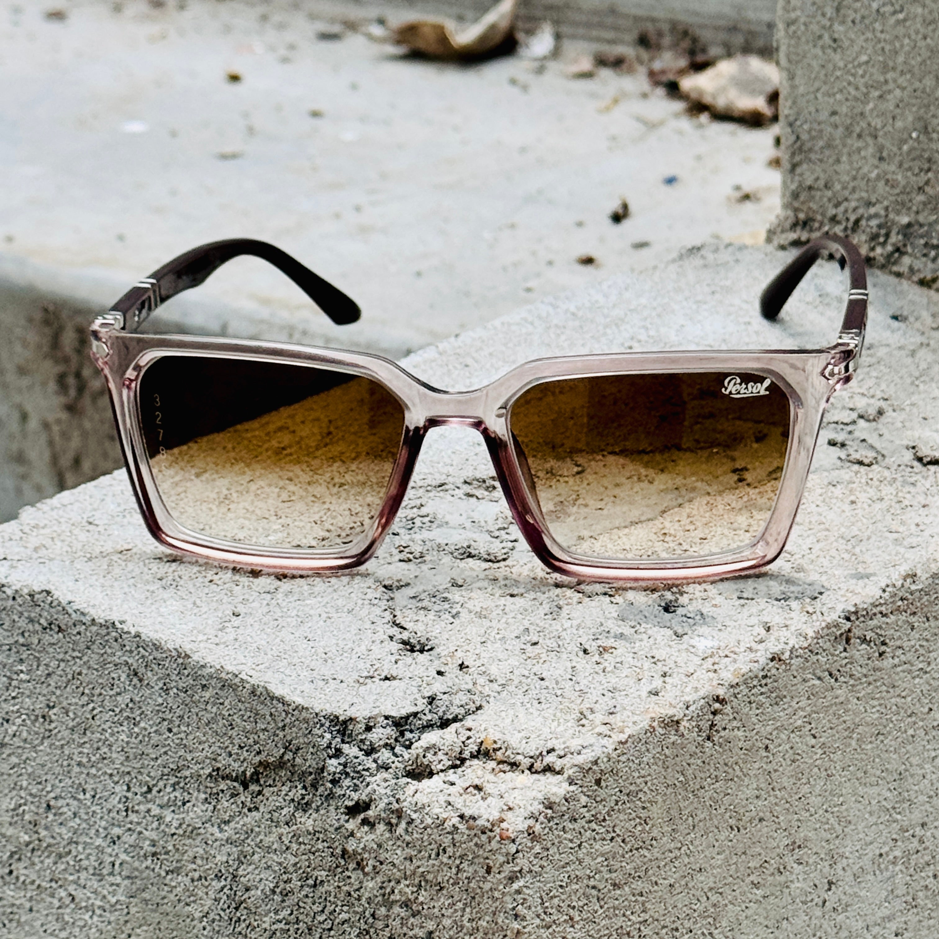 Persol – 3278 - 56 - Transparent Brown – Acetate - Sunglasses – Unisex