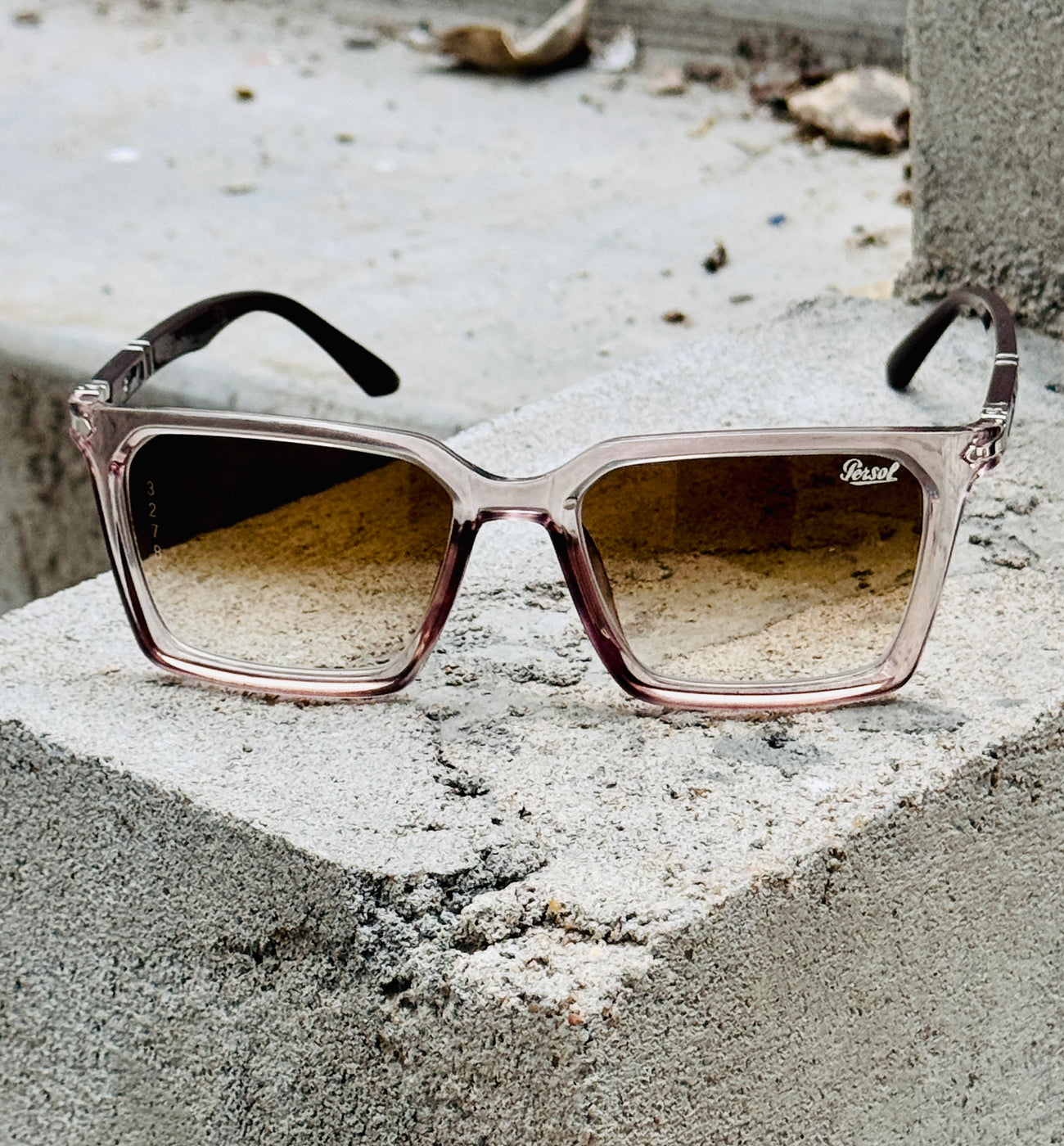 Persol – 3278 - 56 - Transparent Brown – Acetate - Sunglasses – Unisex