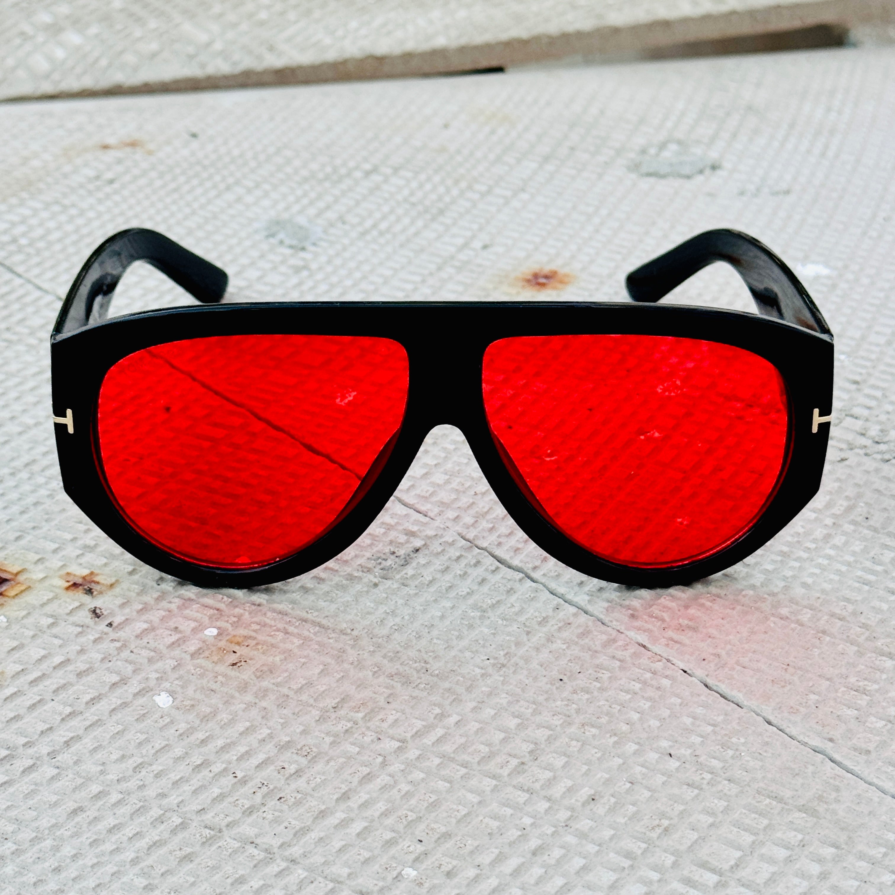 Tom Ford – 1044 - 60 - Black Red – Acetate - Sunglasses – Unisex