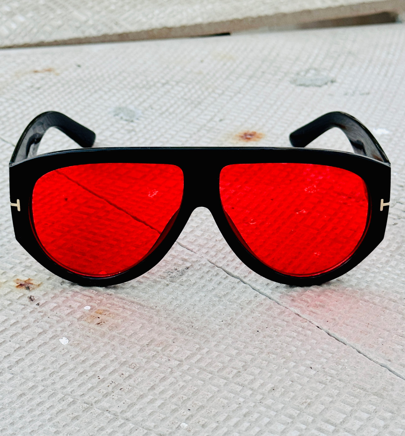 Tom Ford – 1044 - 60 - Black Red – Acetate - Sunglasses – Unisex