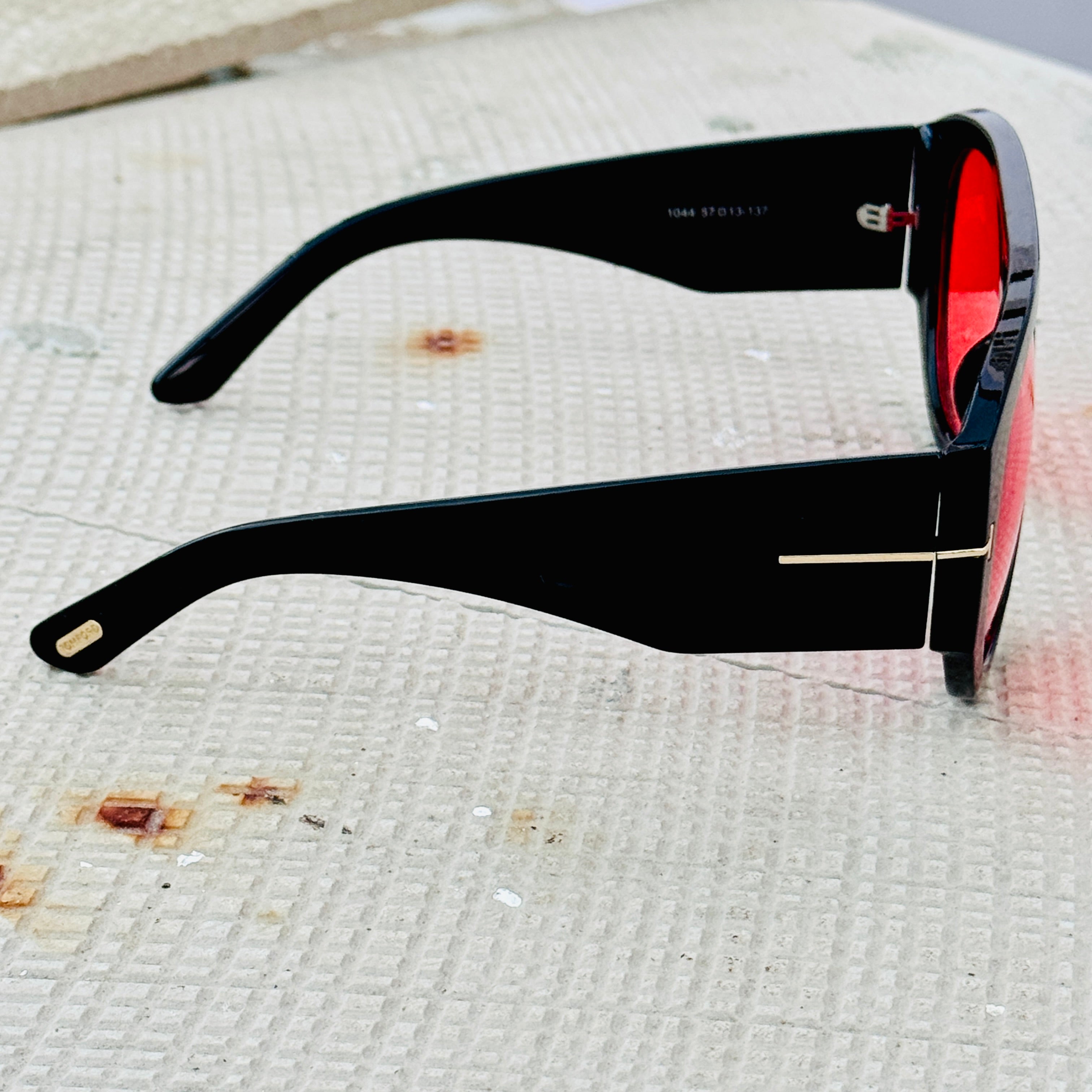 Tom Ford – 1044 - 60 - Black Red – Acetate - Sunglasses – Unisex