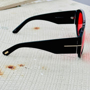 Tom Ford – 1044 - 60 - Black Red – Acetate - Sunglasses – Unisex