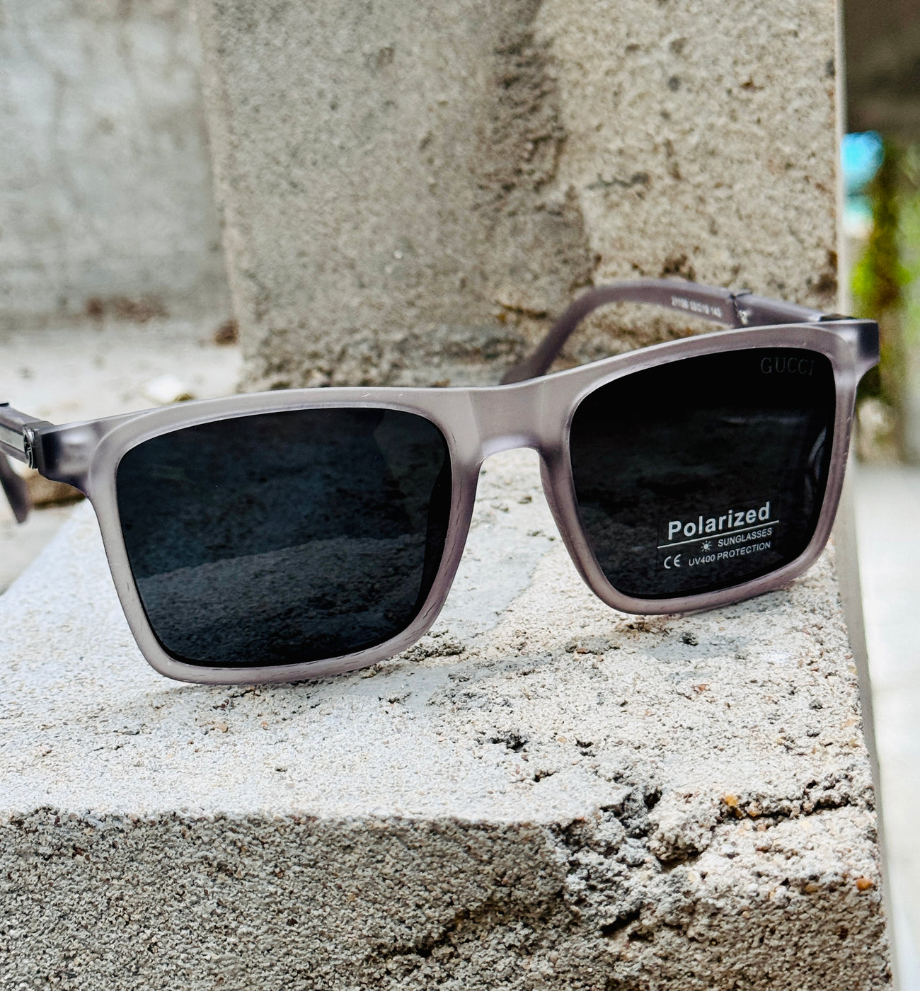 Gucci – 21156 – 53 – Grey – Acetate – Sunglasses – Unisex