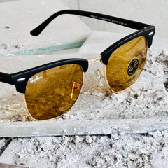 RayBan – 3016 – 51 – Golden Brown –  Metal - Sunglasses – Unisex