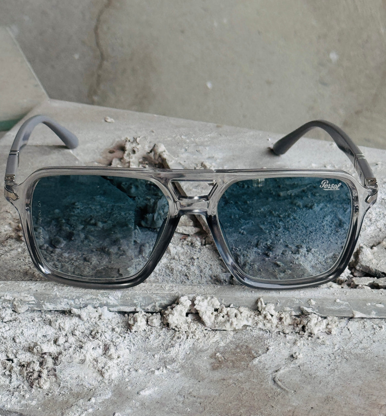 Persol – 3277 - 56 - Transparent Blue – Acetate - Sunglasses – Unisex