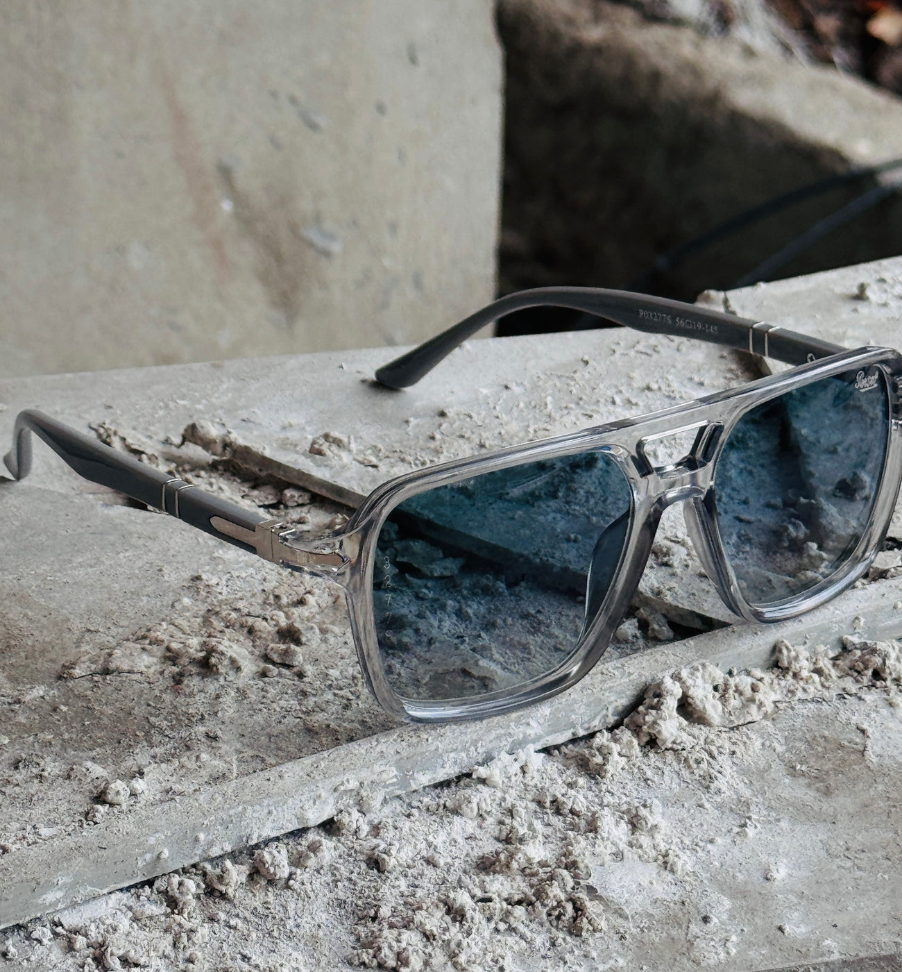 Persol – 3277 - 56 - Transparent Blue – Acetate - Sunglasses – Unisex