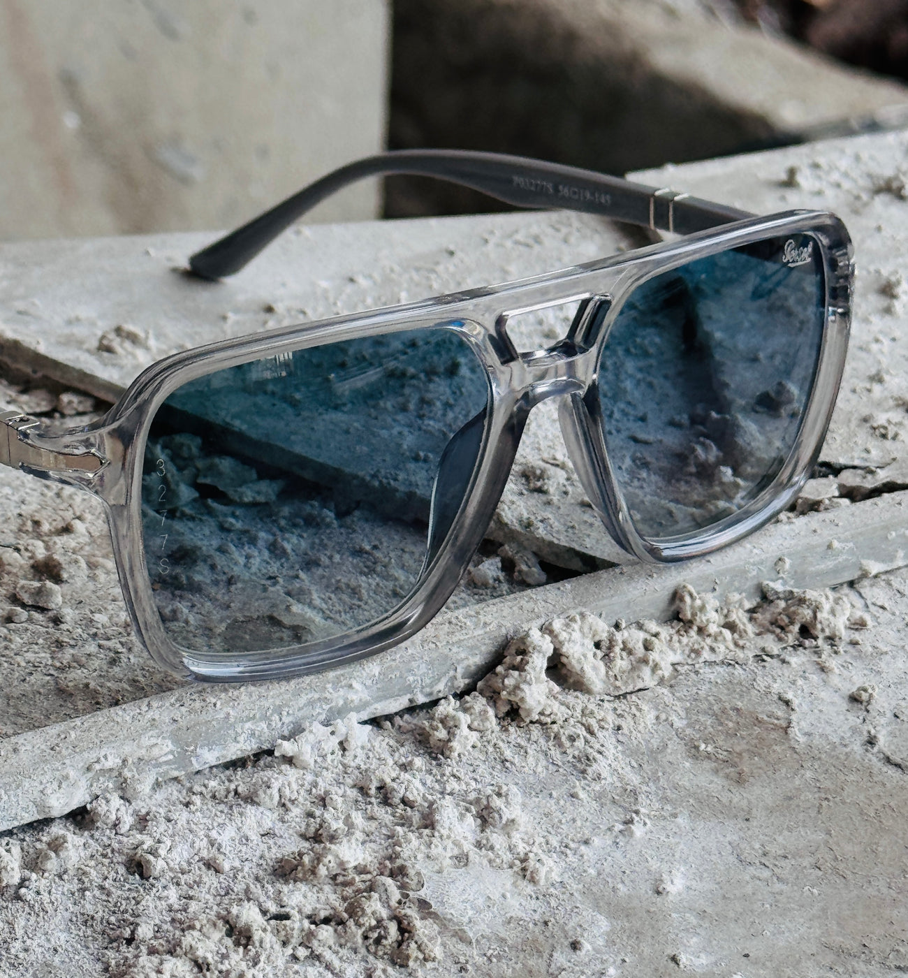 Persol – 3277 - 56 - Transparent Blue – Acetate - Sunglasses – Unisex