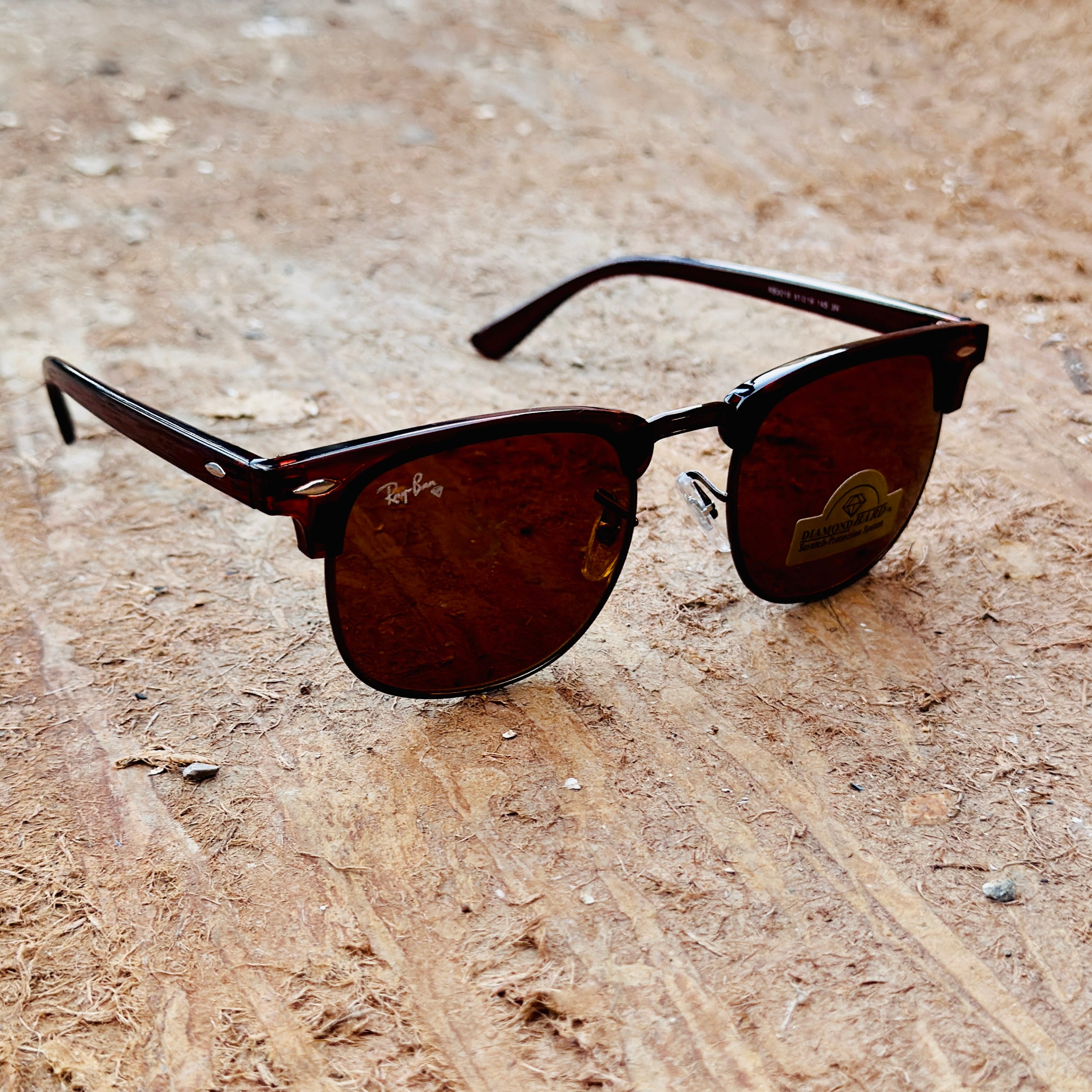 RayBan – 3016 – 51 – Brown –  Metal - Sunglasses – Unisex