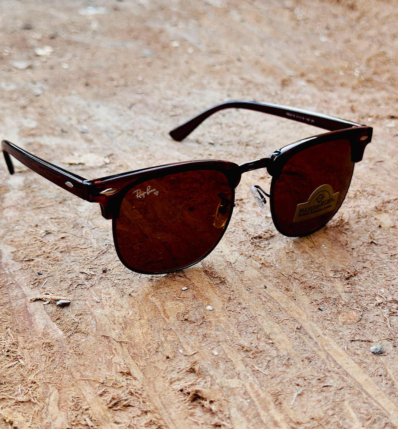 RayBan – 3016 – 51 – Brown –  Metal - Sunglasses – Unisex