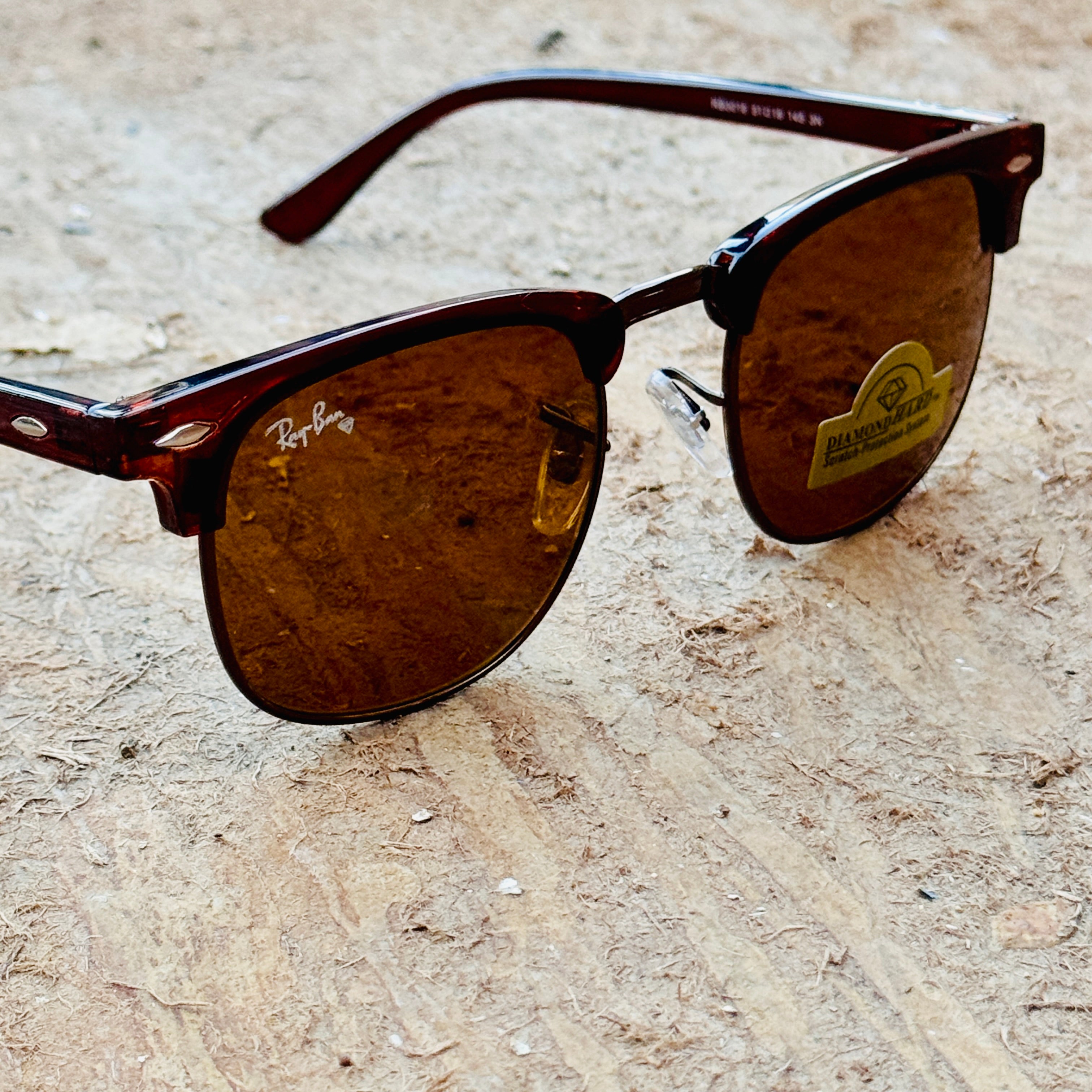 RayBan – 3016 – 51 – Brown –  Metal - Sunglasses – Unisex