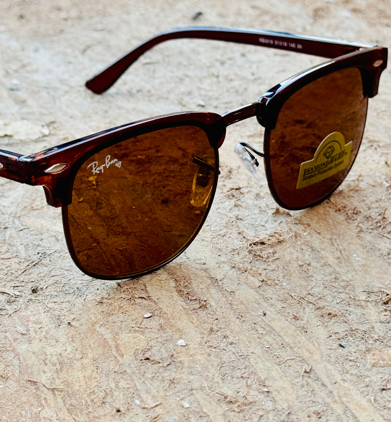 RayBan – 3016 – 51 – Brown –  Metal - Sunglasses – Unisex